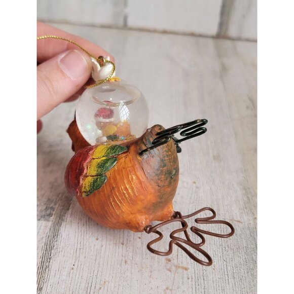 Unique chicken hen baby chick snowglobe ornament Xmas vintage - Picture 5 of 7